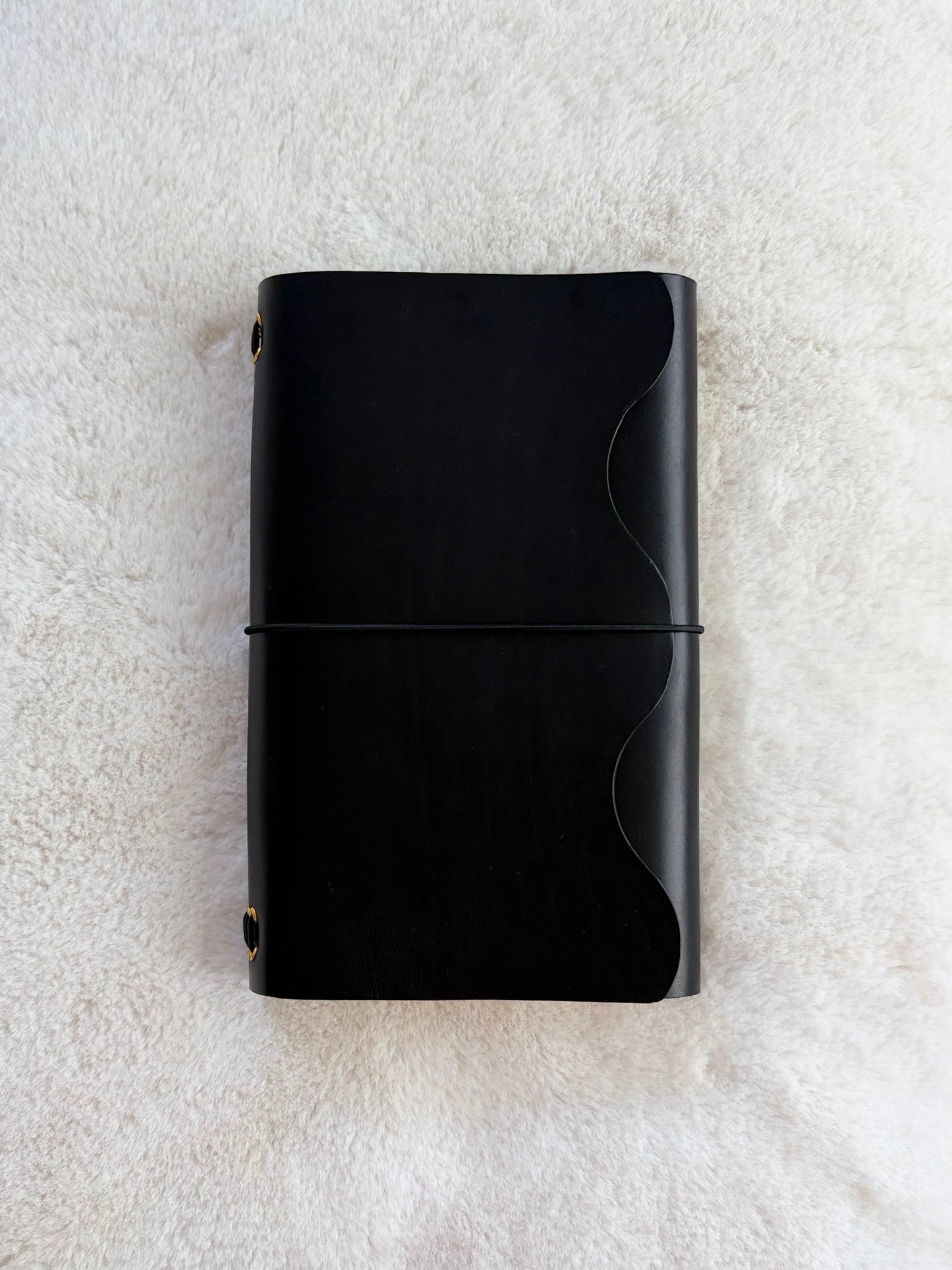 A5 black, black elastic