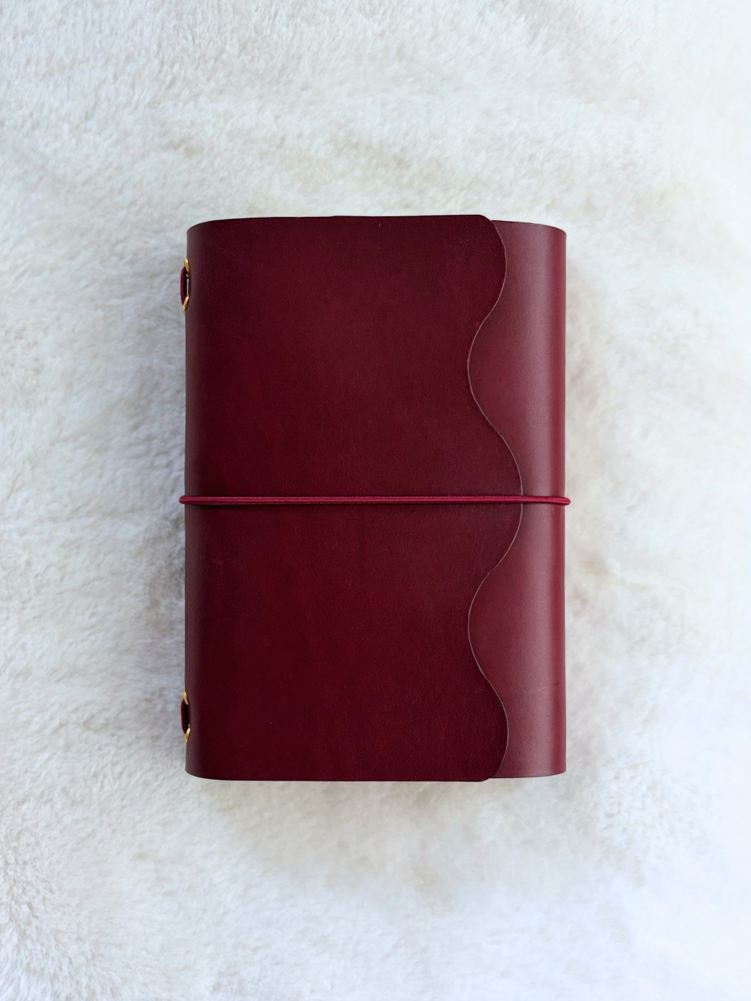 A6 burgundy, red burgundy elastic